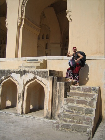 Cheryl at Hyderabad Fort