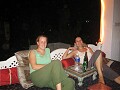 Cheryl and Tracy in guest house, Udaipur