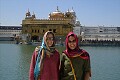 Cheryl and Tracy at the Golden Temple, Amritsar