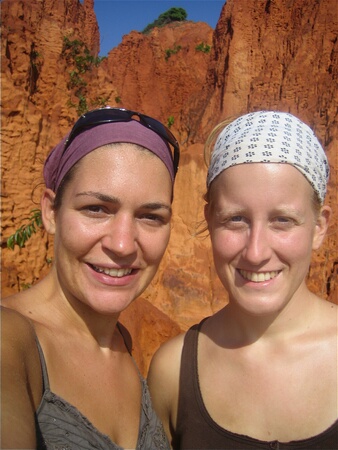 Cheryl and Tracy at the Red Canyon, Mui Ne, Vietnam